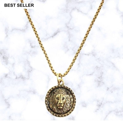 Lion Of Judah Coin Necklace