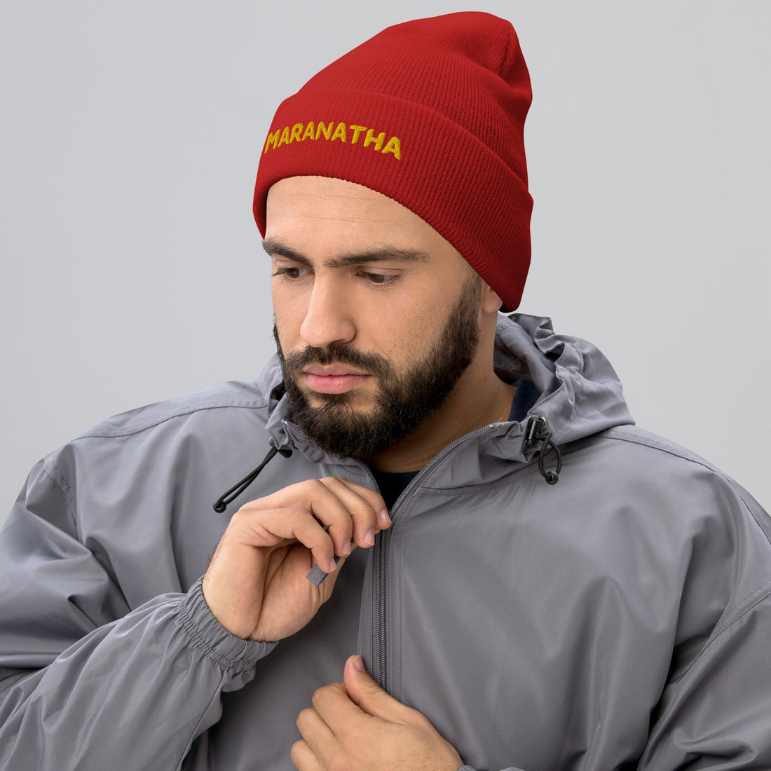 Maranatha Cuffed Christian Beanie