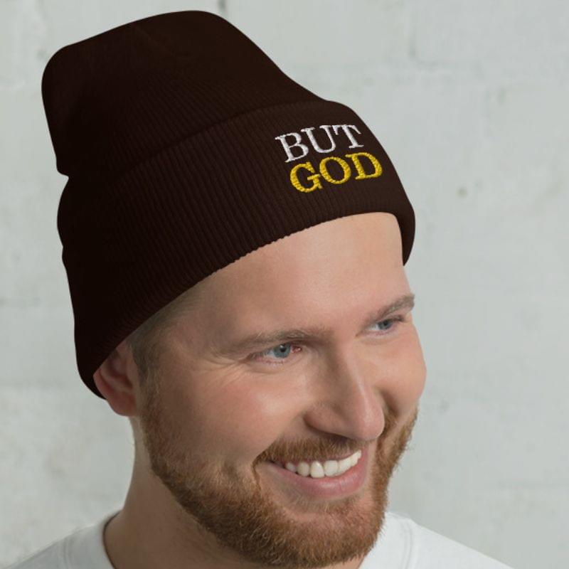 But God Cuffed Christian Beanies - Amela&