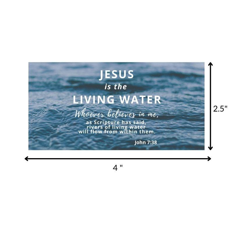 Drinkware Stickers - Jesus Is The Living Water (Pack of 5) - Amela&