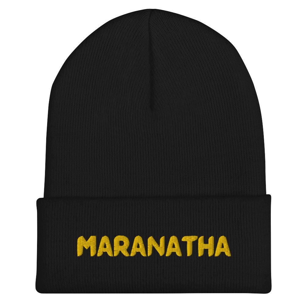 Maranatha Cuffed Christian Beanies - Amela&