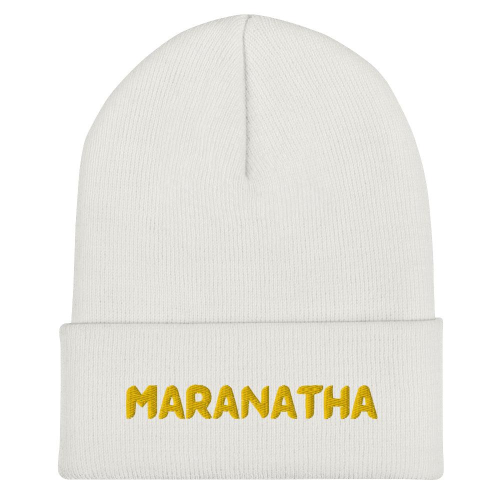 Maranatha Cuffed Christian Beanies - Amela&