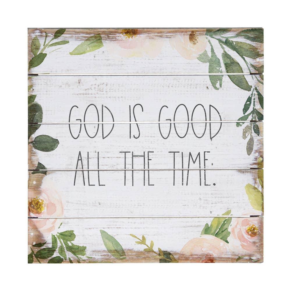 God is Good Wooden Sign - Amela&