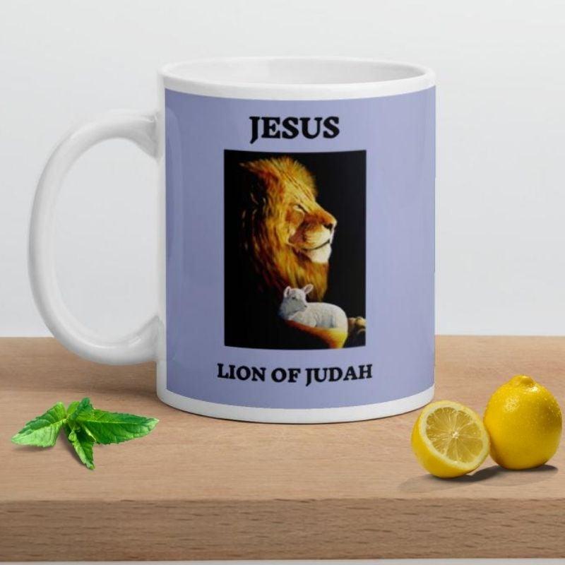 The Lion &amp; The Lamb 2-Sided Mug - Amela&