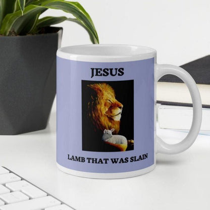 The Lion &amp; The Lamb 2-Sided Mug - Amela&