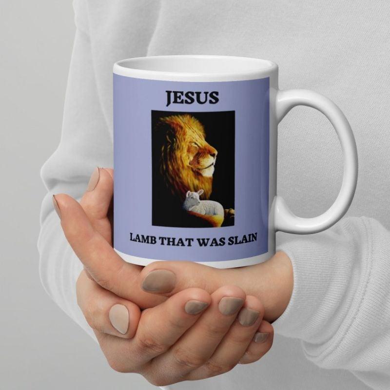 The Lion &amp; The Lamb 2-Sided Mug - Amela&